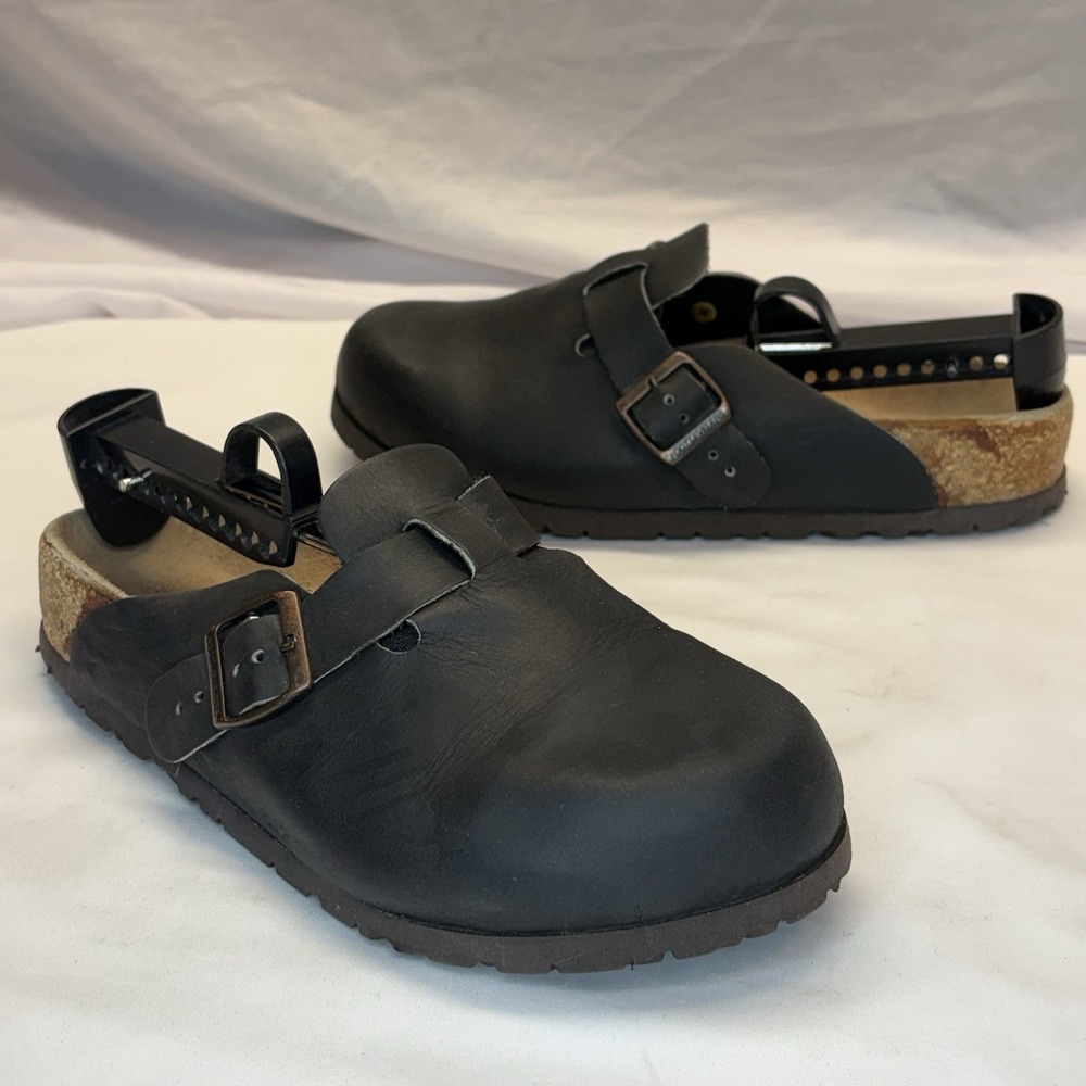 Custom Holland Orthotic Leather Clogs‎ Womens US 8 EU 38.5 Foot Levelers Vibram